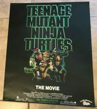 Teenage Mutant Ninja Turtles I 1 Live Action Vintage Movie Poster 1990 17x22