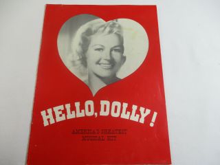 Vintage Hello Dolly Program And Play Bill Betty Grable 1965 Omaha Nebraska