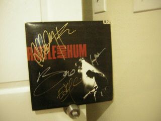 U2 Signed Lp Rattle And Hum 1988 4 Musicians Of The Group