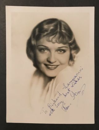 Anna Sten Signed Celebrity Photo Autograph Hollywood Silent Film Star Actress