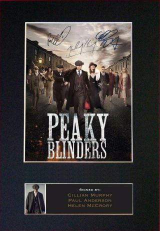 763 Peaky Blinders Signature / Autograph - Mounted Signed Photograph A4
