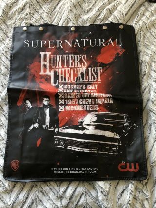 Supernatural 2013 Sdcc Comic Con Swag Bag Tote With Cape Hunter 