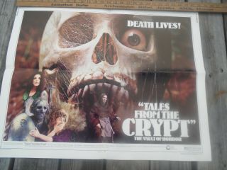 Vintage Tales From The Crypt Movie Poster Folded