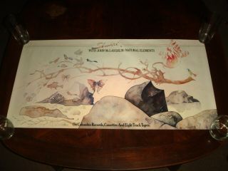 Ultra Rare Shakti John Mclaughlin Natural Elements 1977 Cbs Records Promo Poster