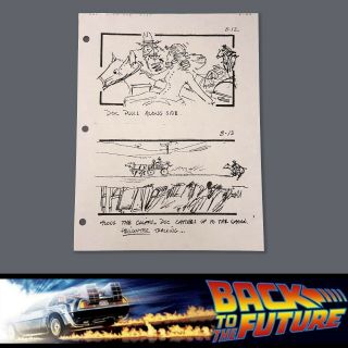 Back To The Future 3 Production Storyboard - Doc,  Marty & Clara