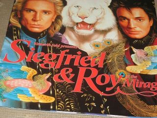 Siegfried & Roy 1990s Mirage Hotel Las Vegas Show Program 26 Color Pages Tigers