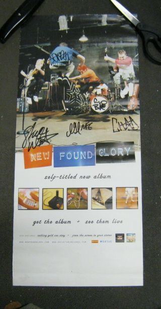 Found Glory Poster Signed By Band