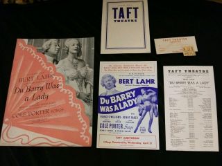 1941 Du Barry Was A Lady Taft Theater Program