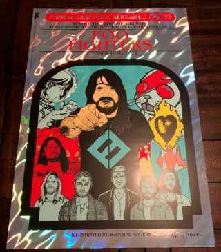 Foo Fighters A/p Lava Foil Poster X/25 Jermaine Rogers 10/20/17 Washington Dc