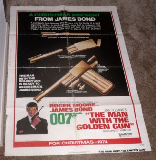The Man With The Golden Gun Advance One Sheet Movie Poster James Bond