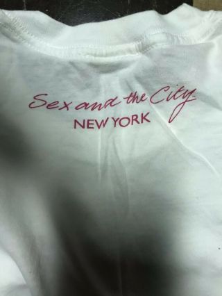 vtg 2005 HBO promo Womens Sex and the City TV Show T - Shirt I Love Sex S/M NY 6