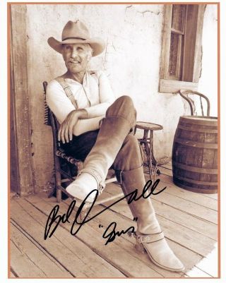 Robert Duvall Hand - Signed Lonesome Dove 8x10 Authentic W/ Gus On Front Porch