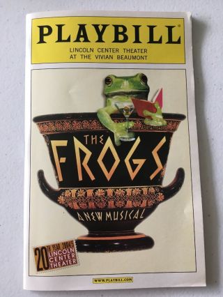 The Frogs Playbill Stephen Sondheim / Nathan Lane / Rodger Bart Nyc 2004