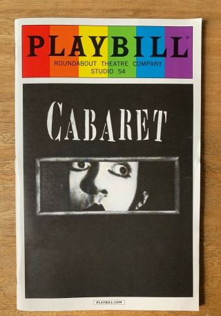 Cabaret Playbill Alan Cumming Michelle Williams June 2014 Pride Edition