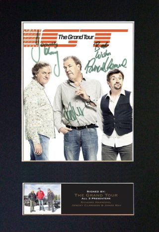 722 The Grand Tour Signature/autograph Mounted Signed Photograph A4