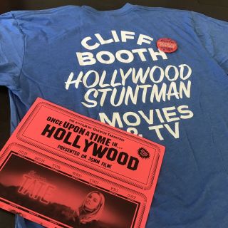 Once Upon A Time In Hollywood Cliff Booth Tshirt And Pin Set Tarantino Brad Pitt
