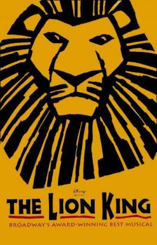 The Lion King The Musical Broadway Poster Fridge Magnet 2.  5 " X 3.  5 "