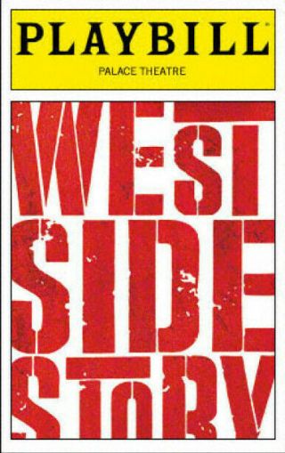 West Side Story Palace Theatre Playbill Fridge Magnet 2.  5 X 3.  5 "