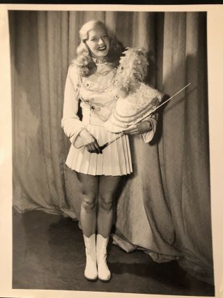 Mary Hartline Majorette - Circus Star,  Personalized Autograph