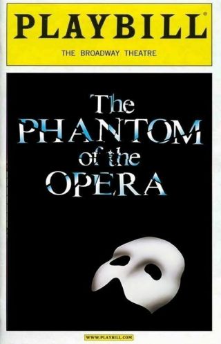 The Phantom Of The Opera Playbill Broadway Theatre Fridge Magnet 2.  5 " X 3.  5 "