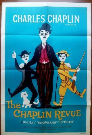 Charles Charlie Chaplin Revue Silent Comedy Film Posters