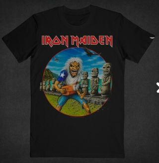 Iron Maiden Santiago Chile Official Shirt Ex.  Rare 2019 Legacy Of The Beast Tour