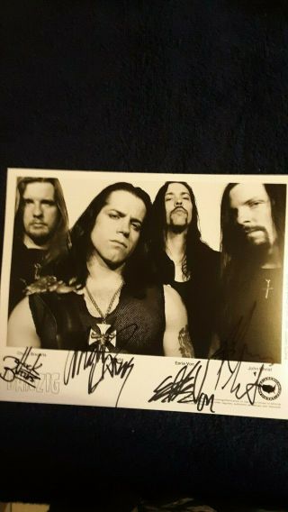 Danzig Signed Promo Photo 8x10 Misfits Samhain Lp Hardcore Metal Ramones Punk