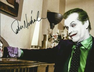 Batman Movie Photo Signed By Jack Nicholson " Joker ".  With