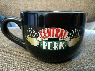 Friends Central Perk Logo Oversized Coffee Latte Mug Black
