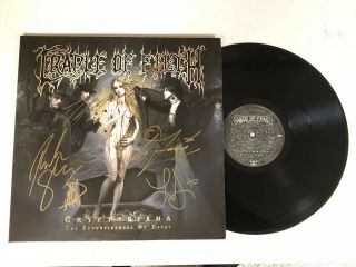 Cradle Of Filth Autographed Signed Vinyl Album With Signing Picture Proof