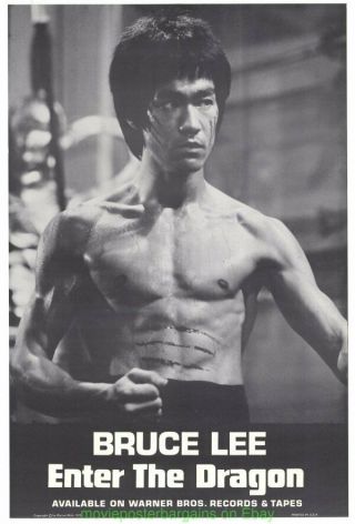 Enter The Dragon Movie Poster Original1973 Soundtrack Promo Bruce Lee