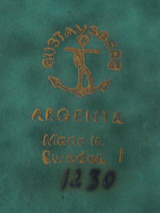 GUSTAVSBERG ARGENTA CERAMIC LIDDED BOX ST.  SILVER INLAY BY WILHELM KAGE SWEDEN 12