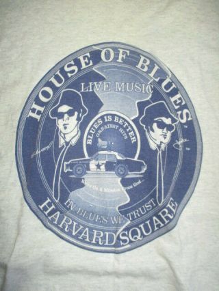 Vtg House Of Blues Brothers Harvard Square (lg) Shirt Dan Aykroyd & John Belushi