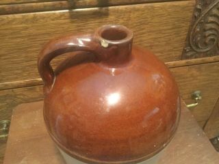Red Wing Stoneware antique advertising whiskey jug.  Jos.  Bernard,  Chicago 2