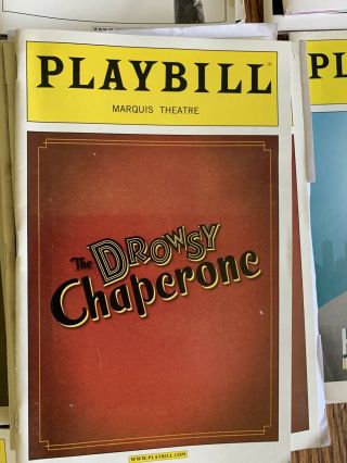 Playbill - The Drowsy Chaperone - Marquis Theater