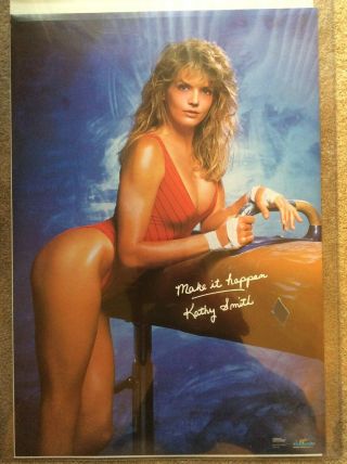 1986 Starmakers 2370 Kathy Smith " Make It Happen " Poster - 22 " X 32 "