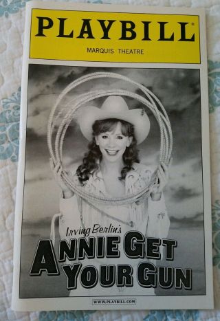 Playbills For Reba Mcentire In " Annie Get Your Gun " 2 Different