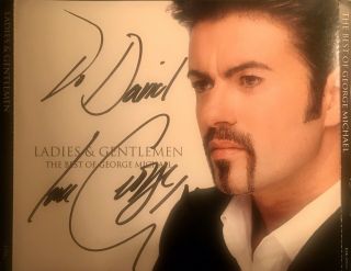 George Michael Autograph Best Of Cd Cover