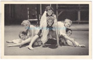 Ballet.  Dancers Of The Vic Wells.  J W Debenham Postcard