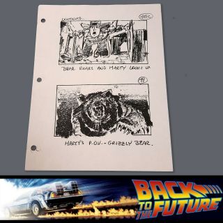 Back To The Future 3 Production Storyboard - Marty & The Bear