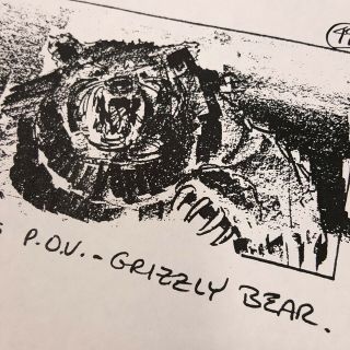 BACK TO THE FUTURE 3 Production Storyboard - Marty & The Bear 6