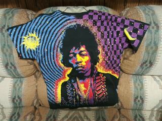 Jimi Hendrix Winterland Rock Express Xl T - Shirt With Tag Old Stock