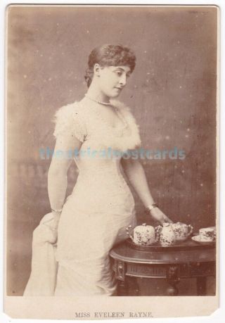 Victorian Stage Actress Eveleen Rayne.  Elliott & Fry Cabinet Photo