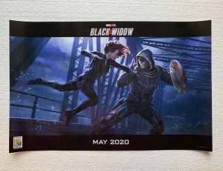 Sdcc 2019 Black Widow Poster Phase 4 Promo Marvel Studios Exclusive