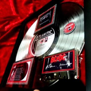 AC/DC Back in Black PLATINUM AWARD Certified RIAA 22 - X RARE EXTREME 8
