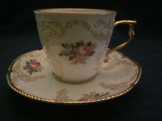 Rosenthal Sanssouci Diplomat Gold Rimmed Chocolate Cups And Saucers