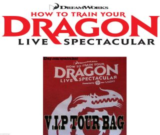 How To Train Your Dragon Live Spectacular Vip Bag Httyd Toothless
