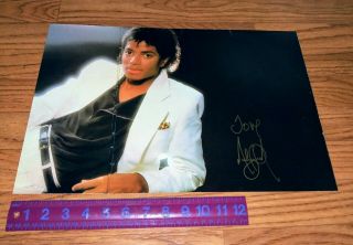 Michael Jackson Signed Autograph Thriller Outer Jacket.