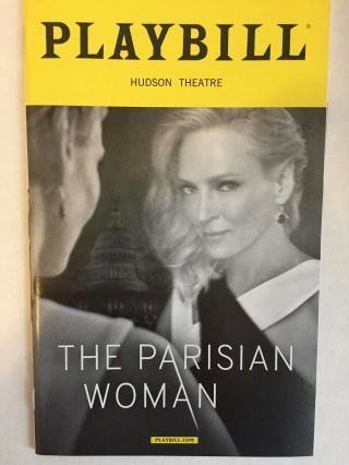 The Parisian Woman Playbill Book Theatre York Broadway Jan 2018 Uma Thurman