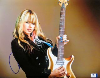 Orianthi Signed Autographed 11x14 Photo Sexy Pose W/gold Guitar Gv816129